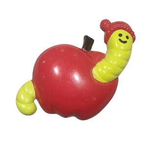 Gen X 1976 Willy the Worm Avon Pin Pals Fragrance Glace Brooch